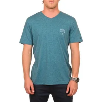 Pánské tričko Tričko Rip Curl BASIC V-NECK S/S TEE Colonial Blue M velikost S