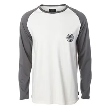Pánské tričko Tričko Rip Curl SURFCO RAGLAN LS TEE Tofu velikost M