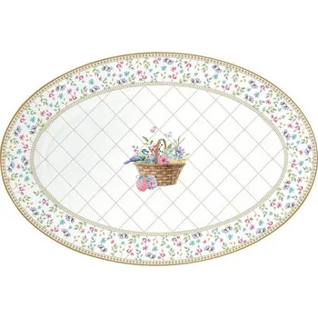 Velikonoční oválný podnos Spring Bloom 35x23,5cm, Easy Life