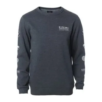 Pánská mikina Mikina Rip Curl STACKED VIBES CREW Dark Marle velikost L