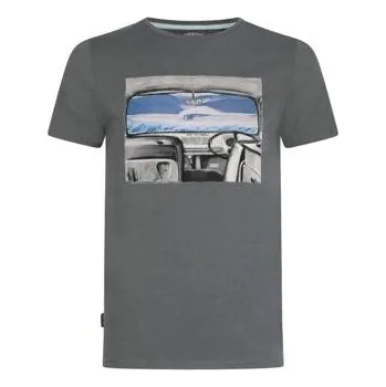 Pánské oblečení Tričko Animal NOSTALGIA Charcoal Grey Marl velikost XS