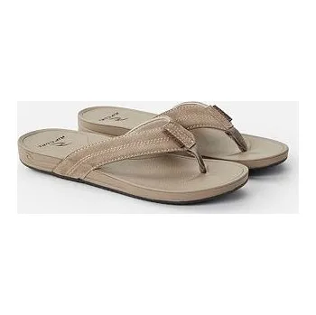 Dámská móda žabky Rip Curl SOFT SAND LEATHER OPEN TOE Tan velikost 43.0