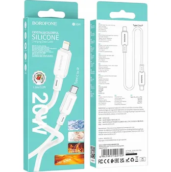 Kabel Borofone USB typ C - Apple Lightning 1 m bílý