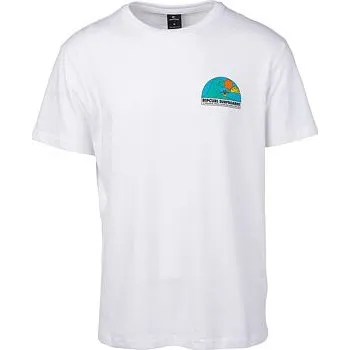 Pánské tričko Tričko Rip Curl ANIME SESSION SS TEE Optical White velikost XXL