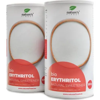 Přírodní produkt Natures Finest Erythritol BIO 2 x 500g duopack