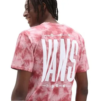 Oblečení a móda Tričko Vans TALL TYPE TIE DYE SS Pomegranate/Tie Dye velikost M