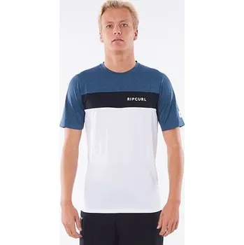 Pánské oblečení Lykra Rip Curl UNDERLINE PANEL S/SL UVT Navy velikost M