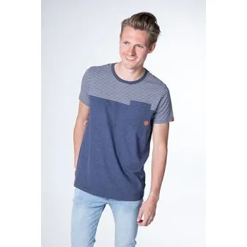 Pánské oblečení Tričko Alife and Kickin LEO Marine Stripes velikost M