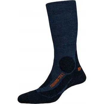 Pánské ponožky Ponožky PAC TR 6.1 TREKKING MERINO MEDIUM Navy velikost 40-43