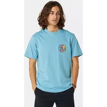 Tričko Rip Curl OLD LOGO SS TEE Dusty Blue velikost XL