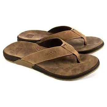 Pánské žabky žabky Rip Curl ULTIMATE LEATHER Tan velikost 44.0