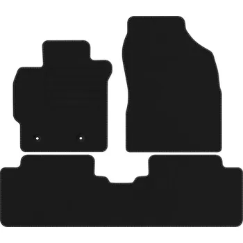 autokoberec Velurové autokoberce s upevněním v sadě Edecor