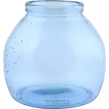 Váza Váza MONTANA, 20cm|4,5L, sv. modrá - kropenatá (DOPRODEJ)|Vidrios San Miguel|Recycled Glass
