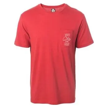 Pánské tričko Tričko Rip Curl TO THE GRAVE POCKET TEE Red velikost S
