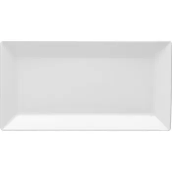 Talíř Lubiana Classic obdélníkový servírovací talíř na chuťovky 28,5 cm bílý porcelán