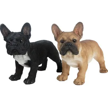 Zahrada Zvířátka a postavy OUTDOOR TRUE TO NATURE Buldoček, v.33 cm,hnědá/černá (DOPRODEJ)|výběr z variant|Esschert Design - černá