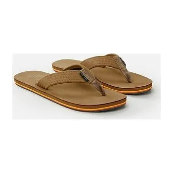 Dámské žabky žabky Rip Curl REVIVAL LEATHER OPEN TOE Tan velikost 47.0