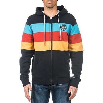 Pánská mikina Mikina Rip Curl OS CUT STRIPES HZ FLEECE Black velikost XL