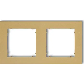 Pouzdro na mobilní telefon KARLIK MINI UNIVERZÁLNÍ DVOJITÝ RÁMEČEK ZLATÝ