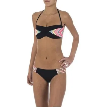Dámské plavky Plavky Rip Curl TRIBAL QUEST BANDEAU SET Black velikost XS