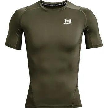 Pánské tričko Pánské funkční triko Under Armour HG Armour Comp SS Velikost: XXL / Barva: tmavě zelená