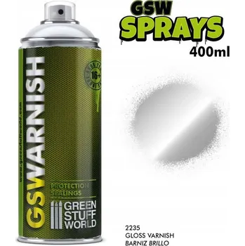 Barva ve spreji GSW Lesklý lak ve spreji 400 ml – Šedý základ