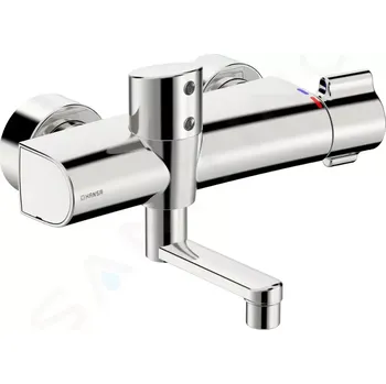 Vodovodní baterie Hansa Clinica Elektronická termostatická umyvadlová baterie, bateriové napájení, chrom, 08866201