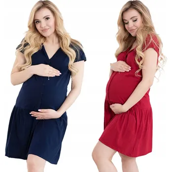 Dámské noční prádlo SADA 2 KUSŮ TĚHOTENSKÉHO NOČNÍ NA KOJENÍ vel. M