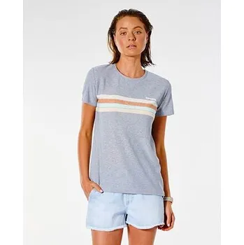 Pánské tričko Tričko Rip Curl TWIN FIN STRIPE TEE Blue Grey velikost L