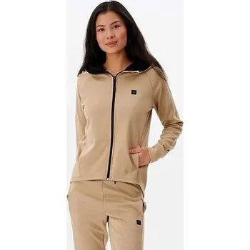 Dámská mikina Mikina Rip Curl ANTI-SERIES FLUX II Z/T Camel velikost L