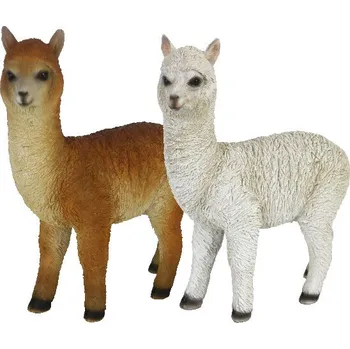 Zvířátka a postavy OUTDOOR TRUE TO NATURE Lama Alpaka 24cm, hnědá/bílá (DOPRODEJ)|výběr z variant|Esschert Design - bílá