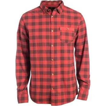 Pánská košile Košile Rip Curl CHECK IT LS SHIRT Pompeian Red velikost M