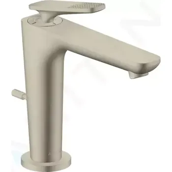 Vodovodní baterie Axor Citterio C Umyvadlová baterie s výpustí, EcoSmart, CoolStart, kartáčovaný nikl, 49031820