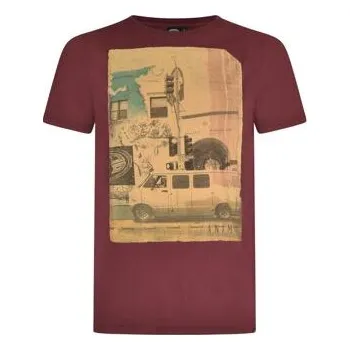 Pánské tričko Tričko Animal CAMPER Merlot Red velikost M