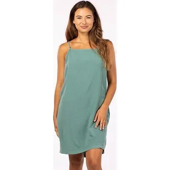 Dámské šaty šaty Rip Curl PREMIUM LINEN SLIP DRESS Teal velikost M
