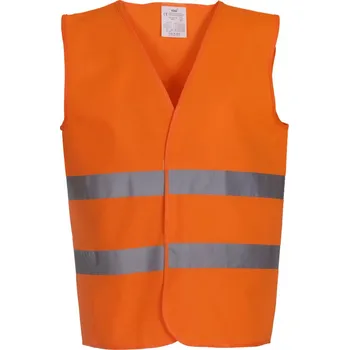 pracovní vesta Yoko Vesta HVW102 Hi-Vis, výstražná COT79W102zv903-hi vis oran L Oranžová fluorescent