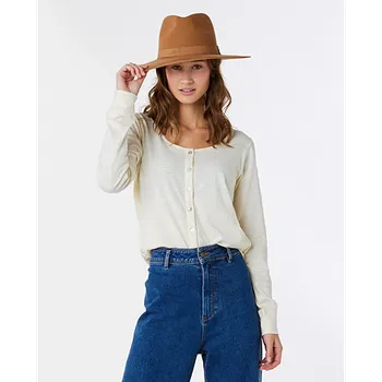 Pánská móda Tričko Rip Curl CASCAIS LS TEE Off White velikost L