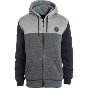 Pánská mikina Mikina Rip Curl WOOL CUTTER SHERPA ZT HOODED Black velikost M