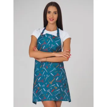 Kuchyňská zástěra Aurii Kosmetická Zástěra Alicante - Zelené Nůžky