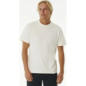 Pánské tričko Tričko Rip Curl PLAIN WASH TEE Bone velikost L