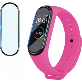 Příslušenství k chytrým hodinkám ŘEMÍNEK SE SKLEM pro XIAOMI MI BAND 4 -