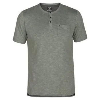 Pánské tričko Tričko Hurley DRI-FIT LAGOS S/S HENLEY Clay Green velikost L
