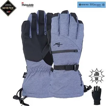 Rukavice Rukavice POW W'S CASCADIA GTX LONG GLOVE +WARM Blue Nights velikost M