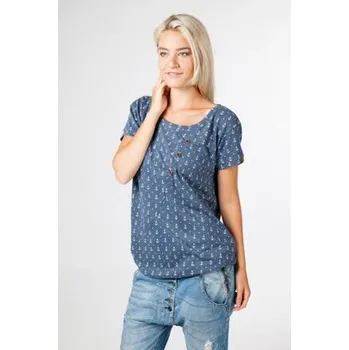 Tričko Alife and Kickin ZOE SHIRT Denim Aop velikost L