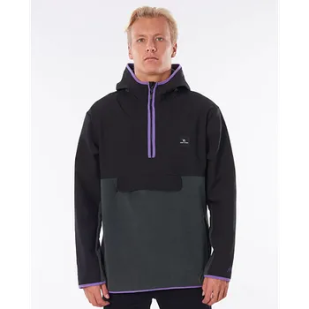 Pánská mikina Mikina Rip Curl HIKE ANTI SERIES Z/T HOOD Black velikost L