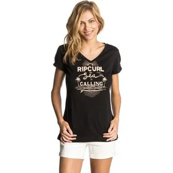 Pánské tričko Tričko Rip Curl SEA IS CALLING TEE Black velikost XS