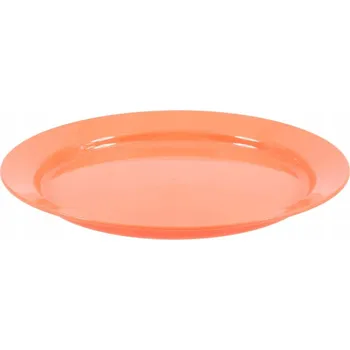 Talíř Turistický plochý talíř bez BPA Highlander Outdoor 24 cm - Červený