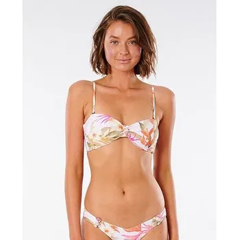 Dámské plavky Plavky Rip Curl NORTH SHORE KNOT BANDEAU Light Pink velikost M