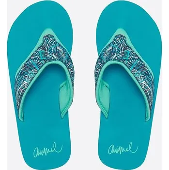 Oblečení a móda žabky Animal SWISH UPPER AOP Capri Blue velikost 37.0