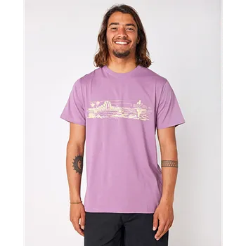 Tričko Rip Curl PARADISE LAND TEE Dusty Purple velikost S